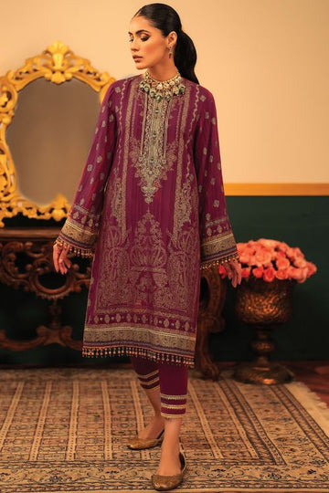 Alkaram FC-34L-22-Deep Mauve Festive Eid Lawn 2022 Online Shopping